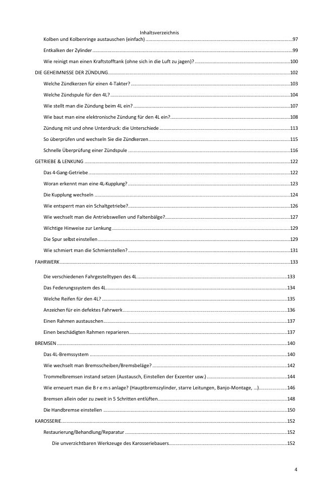 Inhaltsverzeichnis (3/5): alles, was der Leitfaden abdeckt