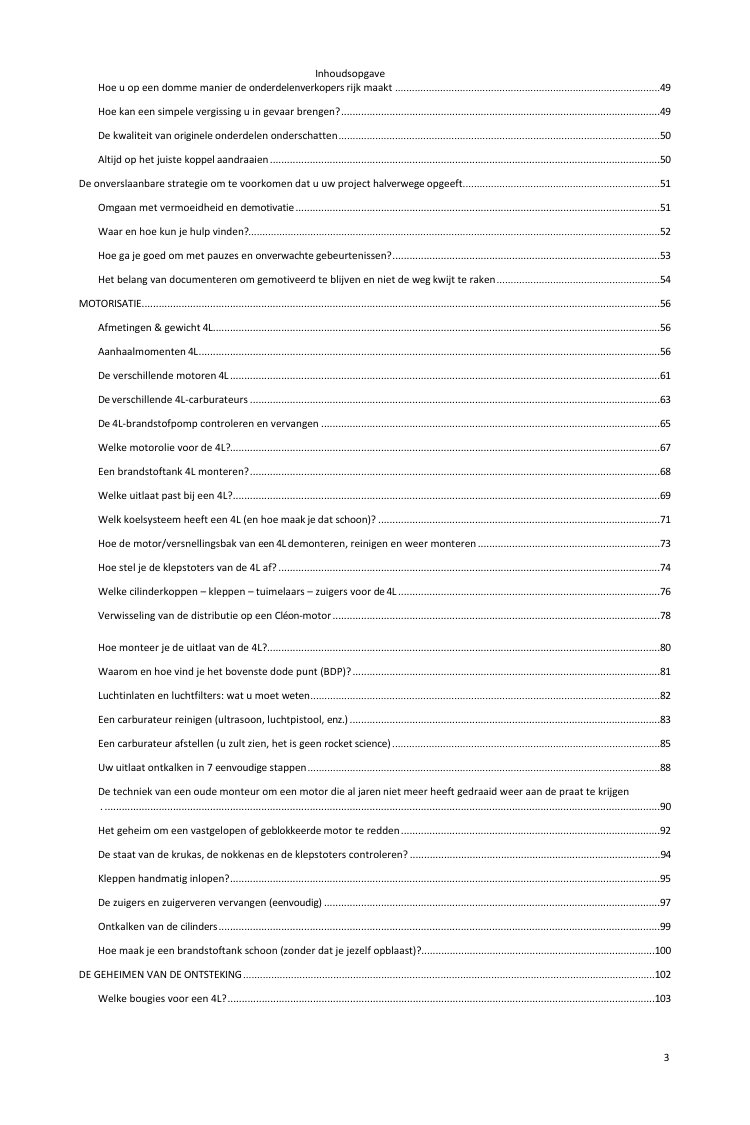 Inhoudsopgave (2/5): alles wat de gids behandelt