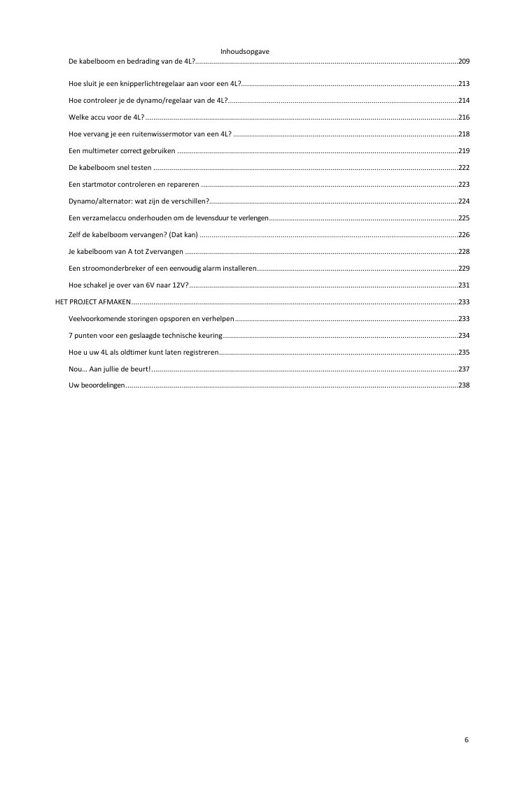 Inhoudsopgave (5/5): alles wat de gids behandelt