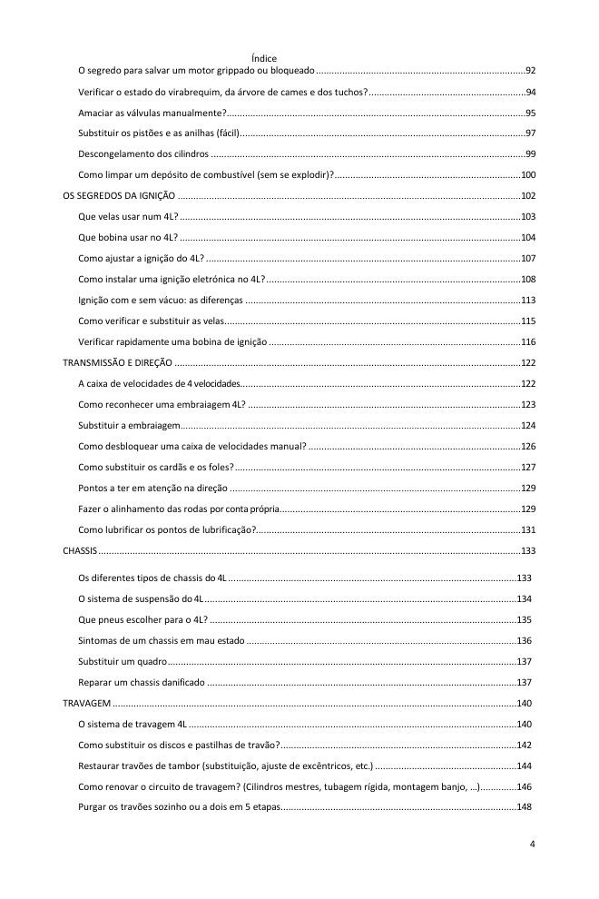 Índice (3/5): tudo o que o guia abrange