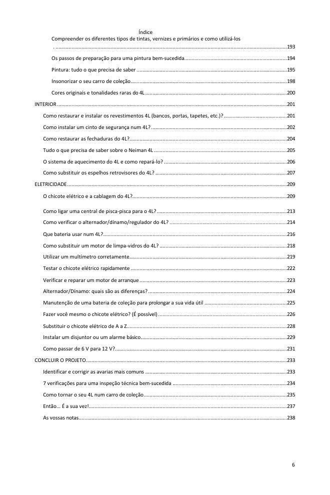Índice (5/5): tudo o que o guia abrange