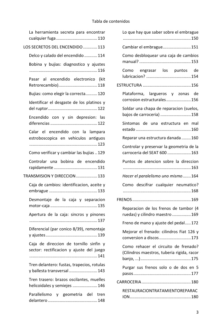 Índice (3/5): todo lo que cubre la guía