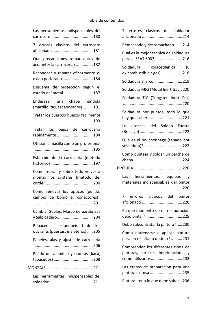 Índice (4/5): todo lo que cubre la guía