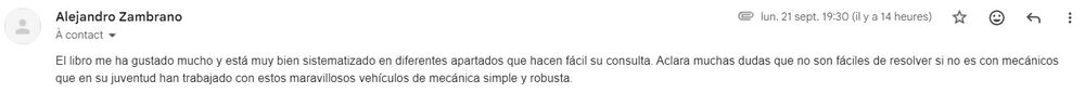 Opinión de un lector