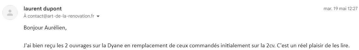 Avis d'un lecteur