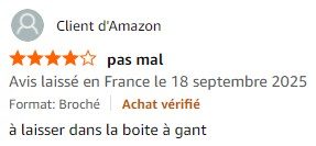 Avis d'un lecteur