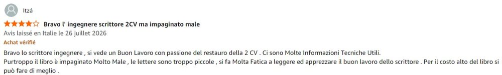 Recensione di un lettore