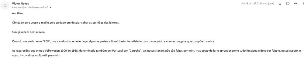 Opinião de um leitor